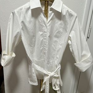 Talbots white blouse